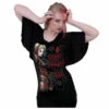 Women's T-shirt SPIRAL - Harley Quinn - EMBRACE MADNESS Black -Fashionable street clothing 0y6yud8g