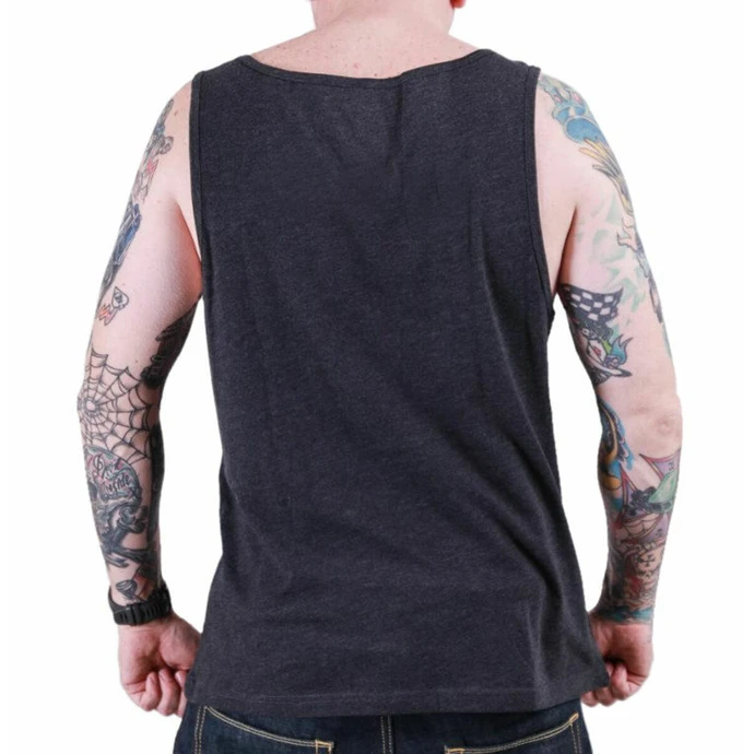 Men's Tank Top BLACK HEART - GANGLAND - GREY 4 Men's Tank Top BLACK HEART - GANGLAND - GREY - Image 2