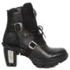 Women's High Boots NEW ROCK - ITALI NEGRO, DRAMA ANTE NEGRO -Fashionable street clothing 104205 M.NEOTR061 S1 1