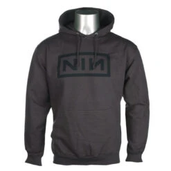 Hoodie Men's Nine Inch Nails - CLASSIC BLACK LOGO - PLASTIC HEAD