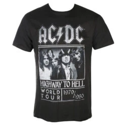 T-shirt Metal Men's AC-DC - HIGHWAY TO HELL POSTER - AMPLIFIED