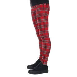 Women's Trousers URBAN CLASSICS - Skinny Tartan - Red / Blk 12 Women's Trousers URBAN CLASSICS - Skinny Tartan - Red / Blk -Fashionable street clothing 115373 061