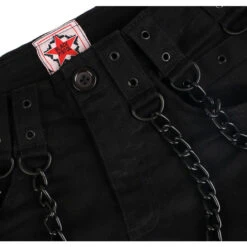 Men's Shorts BLACK PISTOL - Chain - Denim Black 11 Men's Shorts BLACK PISTOL - Chain - Denim Black -Fashionable street clothing 117758 aa006