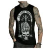 Men's Top HYRAW - GO FUCK -Fashionable street clothing 122454 hyraw debardeur noir homme dead owl 1