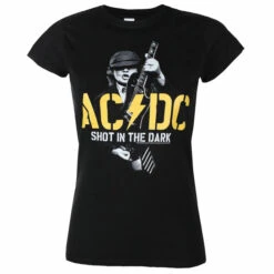 Women's T-shirt AC / DC - PWR SHOT IN THE DARK - PLASTIC HEAD