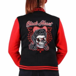 Women's Sweatshirt BLACK HEART - ANGELINA BS - BLACK