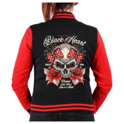 Women's Sweatshirt BLACK HEART - ARIELLA - BLACK