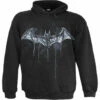 Men's Sweatshirt SPIRAL - Batman - NOCTURNAL - Black -Fashionable street clothing 125640 g409m4515du
