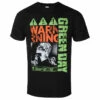 Men's T-shirt Green Day - Warning - Black - ROCK OFF -Fashionable street clothing 130224 as008