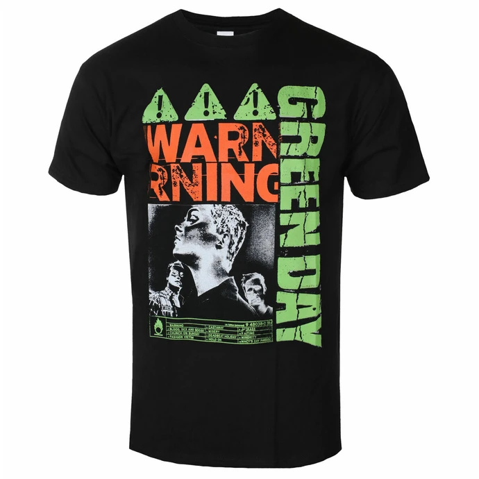 Men's T-shirt Green Day - Warning - Black - ROCK OFF 3 Men's T-shirt Green Day - Warning - Black - ROCK OFF