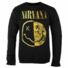 Men's Sweatshirt NIRVANA - SPLICED SMILEY - WASHED OUT BLACK - AMPLIFIED 2 Men's Sweatshirt NIRVANA - SPLICED SMILEY - WASHED OUT BLACK - AMPLIFIED -Fashionable street clothing 130715 sa008