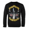 Men's Sweatshirt Guns N' Roses - TOP HAT SKULL - WASHED OUT BLACK - AMPLIFIED -Fashionable street clothing 130717 sa009