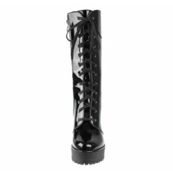 Women's Boots ALTERCORE - Alexa Vegan - Black Patent -Fashionable street clothing 130945 as007