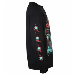 Men's Long-sleeved T-shirt CLUTCH - FRANKENSTEIN - PLASTIC HEAD -Fashionable street clothing 131900 aas003