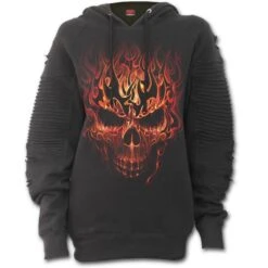 Hoodie Women's - SKULL BLAST - SPIRAL -Fashionable street clothing 1509828437 2725