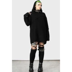 Unisex Sweater KILLSTAR - Dresden - Black 12 Unisex Sweater KILLSTAR - Dresden - Black -Fashionable street clothing 19rtwiomr