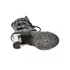 Women's High Boots NEW ROCK - VEGAN NEGRO ** VEGAN **, PLATAFORMA -Fashionable street clothing 3525