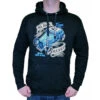 Hoodie Men's - BRUISER - BLACK HEART -Fashionable street clothing 4445