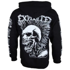 Hoodie Men The Exploited "Mohican Skull"