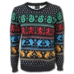 Women's Jumper SPIRAL - ALL BADGES - Harry Potter -Fashionable street clothing 4mds8xm3