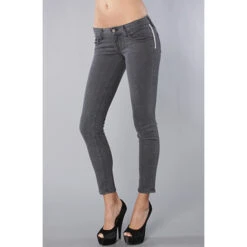 Women's Trousers VANS - Skinny Ankle Denim - Charcoal -Fashionable street clothing 54308 5