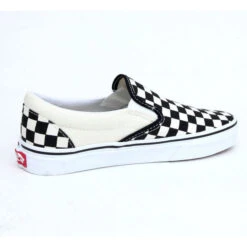 Shoes VANS - Classic Slip He - Black And White Checker - White 10 Shoes VANS - Classic Slip He - Black And White Checker - White -Fashionable street clothing 57612 3