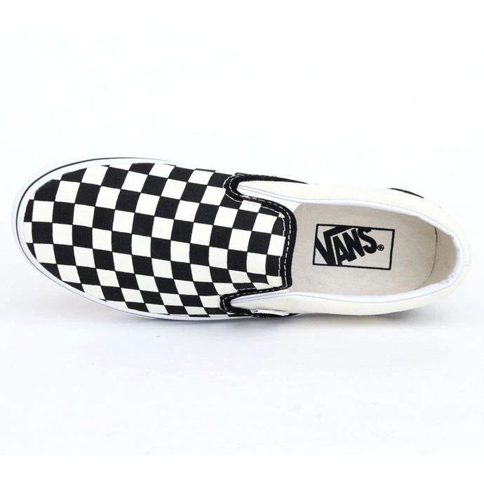 Shoes VANS - Classic Slip He - Black And White Checker - White 6 Shoes VANS - Classic Slip He - Black And White Checker - White - Image 4