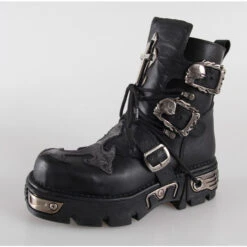 Boots NEW ROCK - ITALI NEGRO, BUFALO NEGRO - 1033-S1 -Fashionable street clothing 64075 64075 1