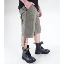 Men's Shorts MIL-TEC - Paratrooper - Prewash Oliv -Fashionable street clothing 66165 4