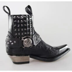 Boots NEW ROCK - ARTIC NEGRO, ITALI NEGRO, WEST NEGRO-ACERO TACON ACERO -Fashionable street clothing 66417 66417 3