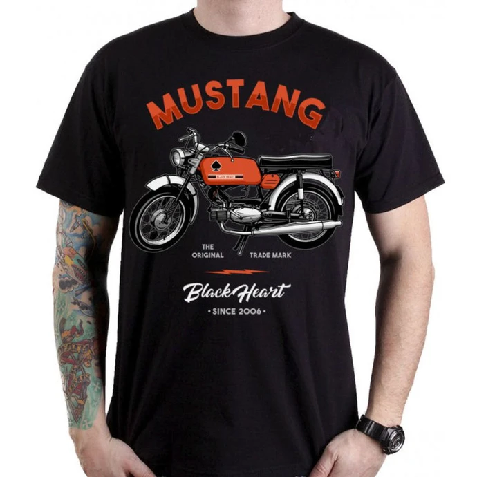 T-shirt Street Men's - MUSTANG - BLACK HEART 3 T-shirt Street Men's - MUSTANG - BLACK HEART
