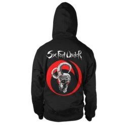 Hoodie Men's Six Feet Under - Goatskull Hood - ART WORX -Fashionable street clothing 711116 2