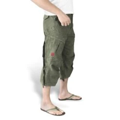 Shorts 3/4 Men SURPLUS - Vintage - Olive -Fashionable street clothing 7537 7537 2