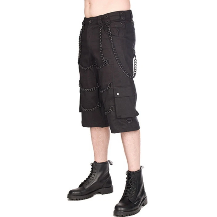 Men's Shorts BLACK PISTOL - Chain - Denim Black 4 Men's Shorts BLACK PISTOL - Chain - Denim Black - Image 2