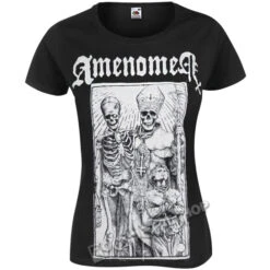 T-shirt Hardcore Women's - POPE AND DEATH - AMENOMEN