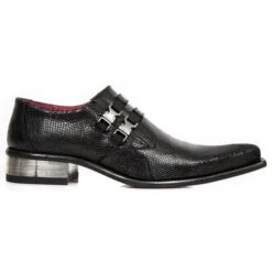 Shoes NEW ROCK - PITONE NEGRO, CUEROLITE TACON