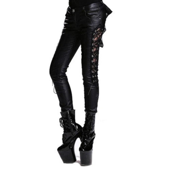 Pants Women Devil Fashion - Gothic Alcina 6 Pants Women Devil Fashion - Gothic Alcina - Image 4