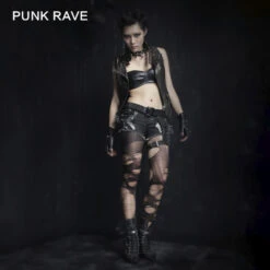 Shorts Women PUNK RAVE - Mad Girl -Fashionable street clothing 94341 5