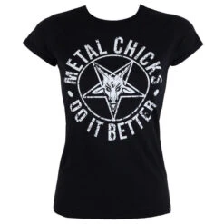 T-shirt Hardcore Women's - Pentagram - METAL CHICKS DO IT BETTER 10 T-shirt Hardcore Women's - Pentagram - METAL CHICKS DO IT BETTER -Fashionable street clothing 96176 1