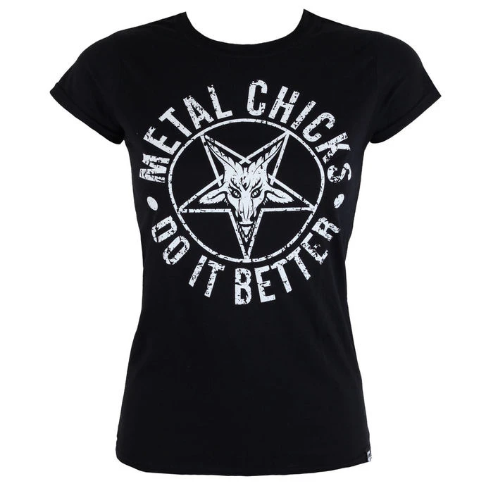 T-shirt Hardcore Women's - Pentagram - METAL CHICKS DO IT BETTER 5 T-shirt Hardcore Women's - Pentagram - METAL CHICKS DO IT BETTER - Image 3