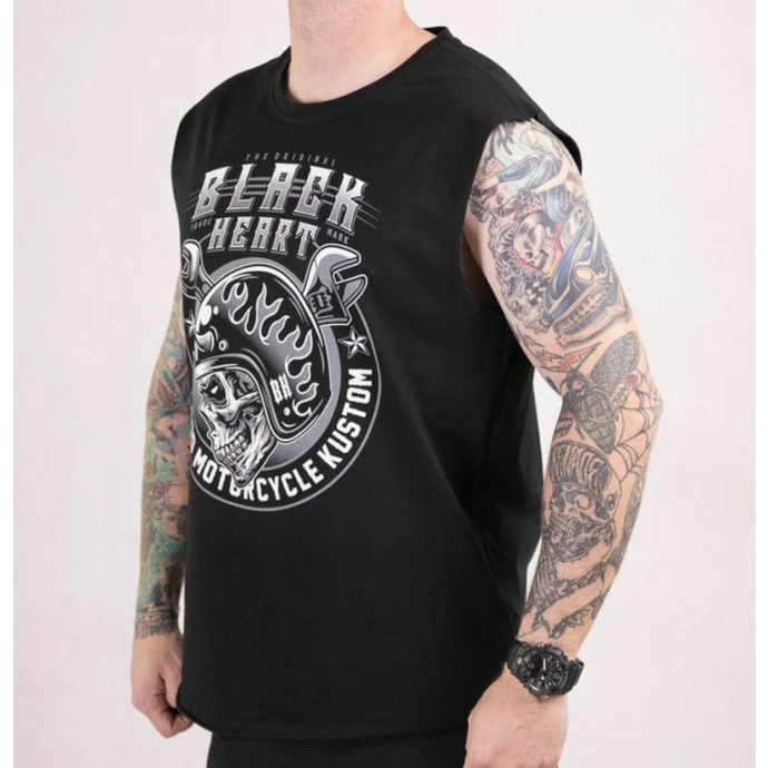 Men's Tank Top BLACK HEART - BOOMER - BLACK 4 Men's Tank Top BLACK HEART - BOOMER - BLACK - Image 2