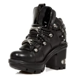 High Boots NEW ROCK - CRUST NEGRO CHAROL NEGRO NEOTYRE -Fashionable street clothing 97398 4
