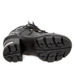 High Boots NEW ROCK - CRUST NEGRO CHAROL NEGRO NEOTYRE -Fashionable street clothing 97398 6