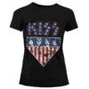 Women's T-shirt KISS - Stars & Stripes - HYBRIS 2 Women's T-shirt KISS - Stars & Stripes - HYBRIS -Fashionable street clothing 97581 1