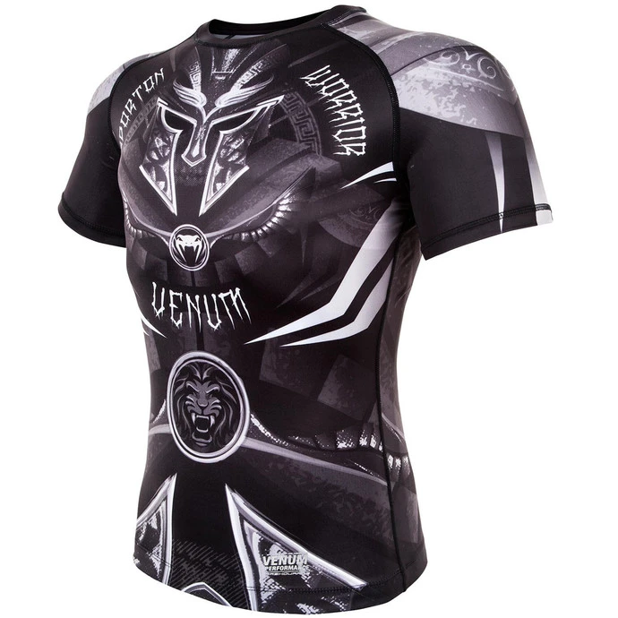 Men's T-shirt (thermal) Venum - Gladiator 3.0 Rashguard - Black / White 4 Men's T-shirt (thermal) Venum - Gladiator 3.0 Rashguard - Black / White - Image 2