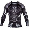 Men's Long-sleeved T-shirt (thermal) Venum - Gladiator 3.0 Rashguard - Black / White -Fashionable street clothing 99722 1