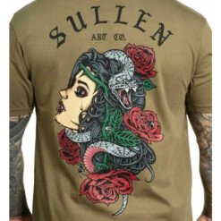 Men's T-shirt SULLEN - OUT OF DARKNESS - PR EMI UM -Fashionable street clothing 9drls22i