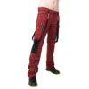 Trousers Black Pistol - Punk Pants Tartan Red-Green