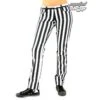 Pants Women Black Pistol - Close Pants Stripe Black / White -Fashionable street clothing B 1 50 319 01