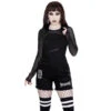 Women's Shorts KILLSTAR - Cassidy - BLACK -Fashionable street clothing CASSIDY OVERALLS B